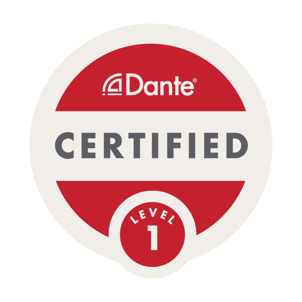 Dante Level 1 certification badge