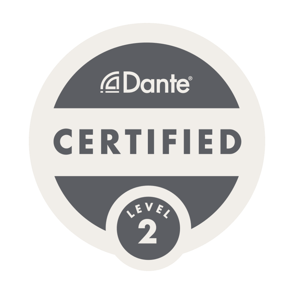 Dante Level 2 certification badge