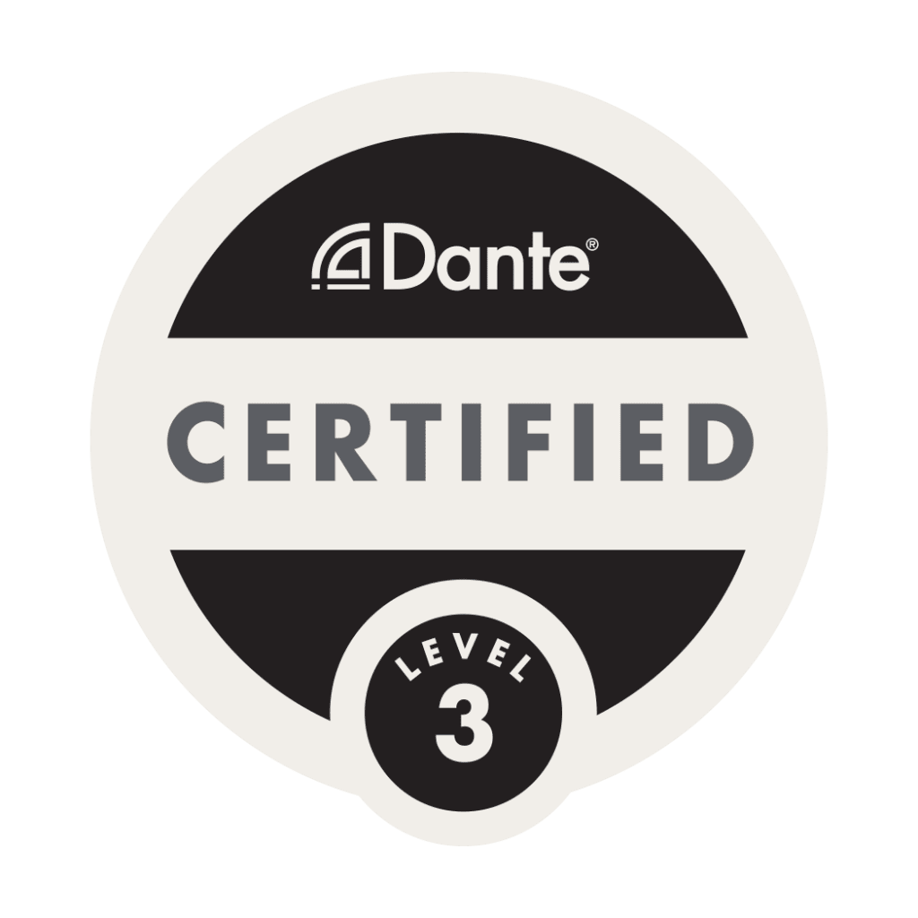Dante Level 3 certification badge